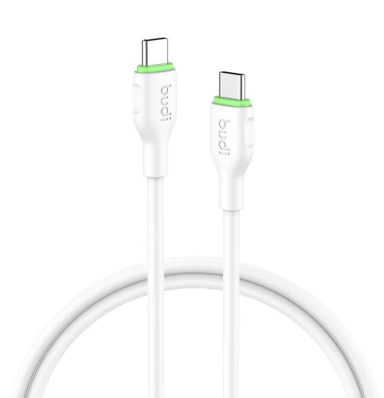 Budi 3M PD65W Cable White USB-C To USB-C gallery