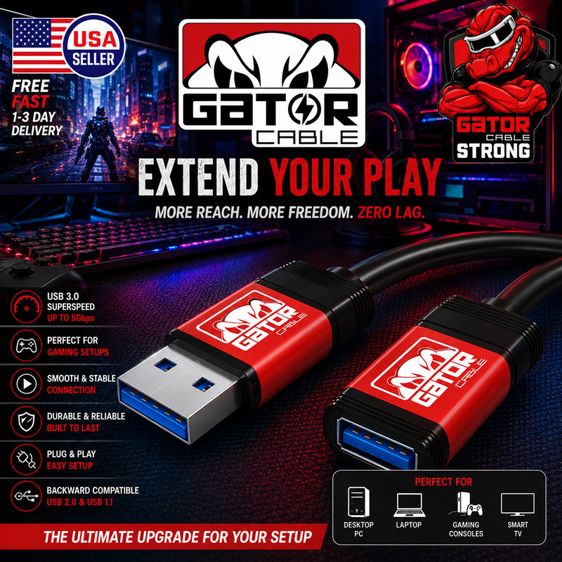 USB 3.0 Super Speed Extension Cable Male A to Female A Charger Powered Data Sync gallery
