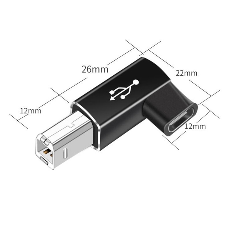Type C Convert to Square Usb C Female Adapter for Electronic Drum Printer Piano gallery
