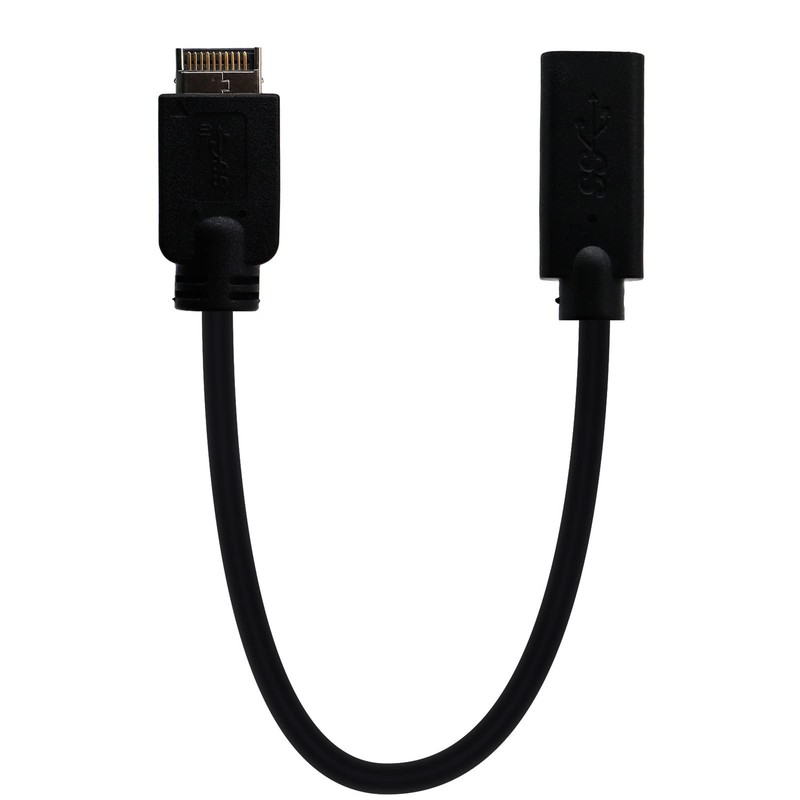 USB 3.1 Type E to USB 3.1 Type C Male to Female Cable USB 3.1 Type C Front Pa…