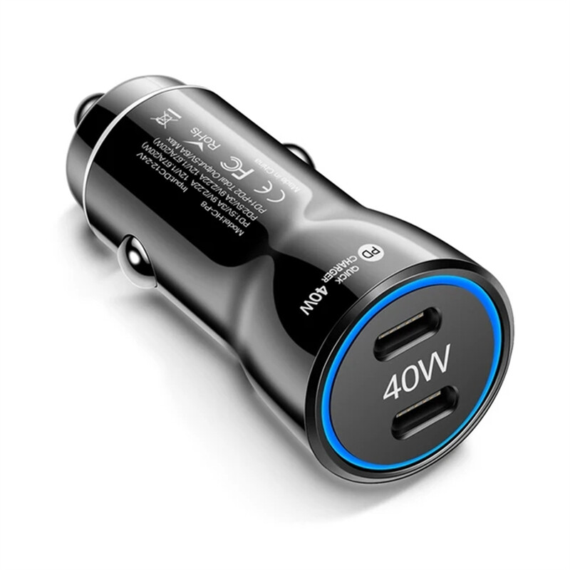 40W Fast Type C Car Charger,4-In-1 Super Fast Cable For Samsung A15 A16 A55 A56