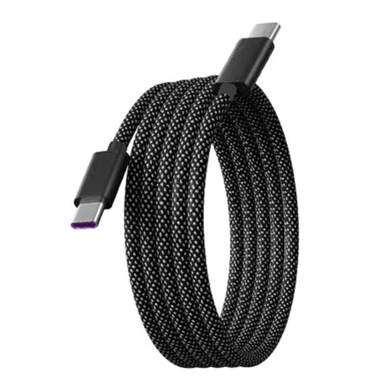 Long 1M Type C Charging Cord E-marker Chip 60W Power Nylon Braided USB C Cord