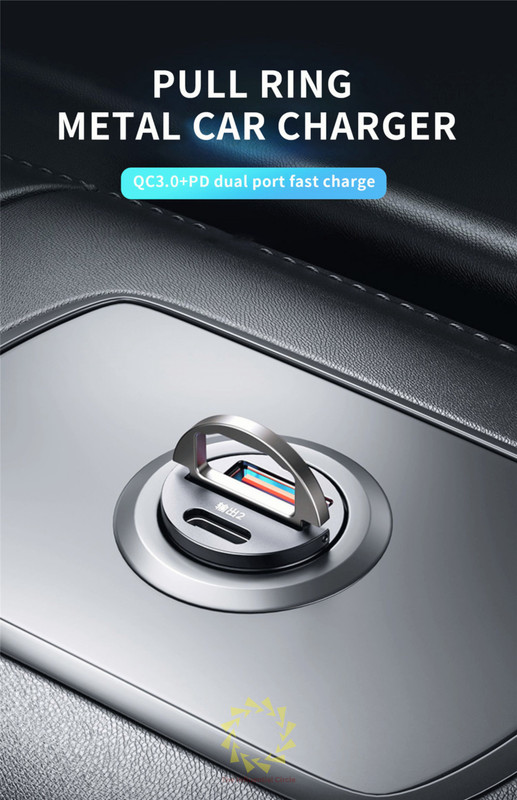 100W QC3.0 Mini USB Type C Car Phone Charger Adapter Fast Charging Accessories gallery