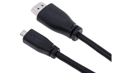 Raspberry Pi Micro-HDMI to HDMI Cable short 1M - Black SC0546 gallery