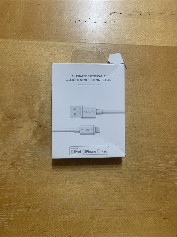 Insignia Apple MFi Certified USB to Lightning Cable 6ft Coiled Charge-and-Sync