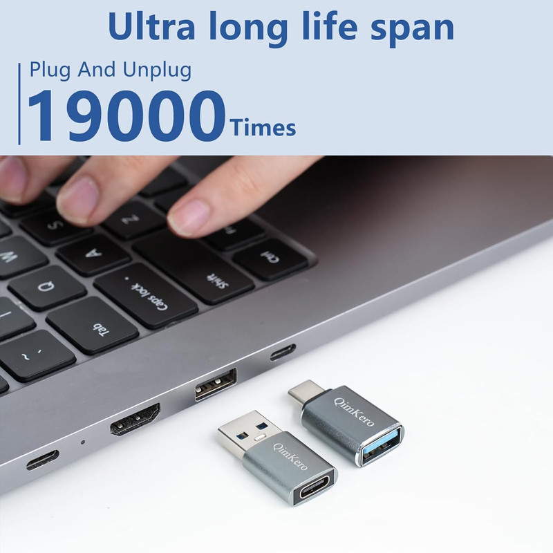 (4-Pack) 2 * Type C Female to a Male Charger Converter & 2 * USB C Male to USB F gallery