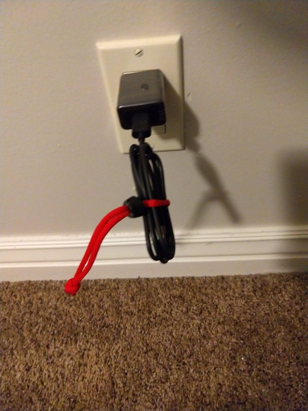 (3) Phone Charging Cable cord Organizers, Android, iphone, apple. USB tie. gallery