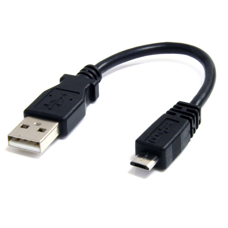 2 X Bendy & Durable Short 6inch Micro USB Charging & Sync Cable Cord For LG HTC