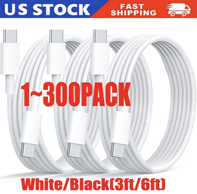 USB C to USB C Cable 3FT Fast Charging PD 60W Type C Charger Cord Wire