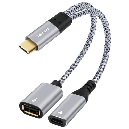2 in 1 USB C to USB OTG Adapter & PD Charger Splitter Y Cable, Fast Charging for gallery