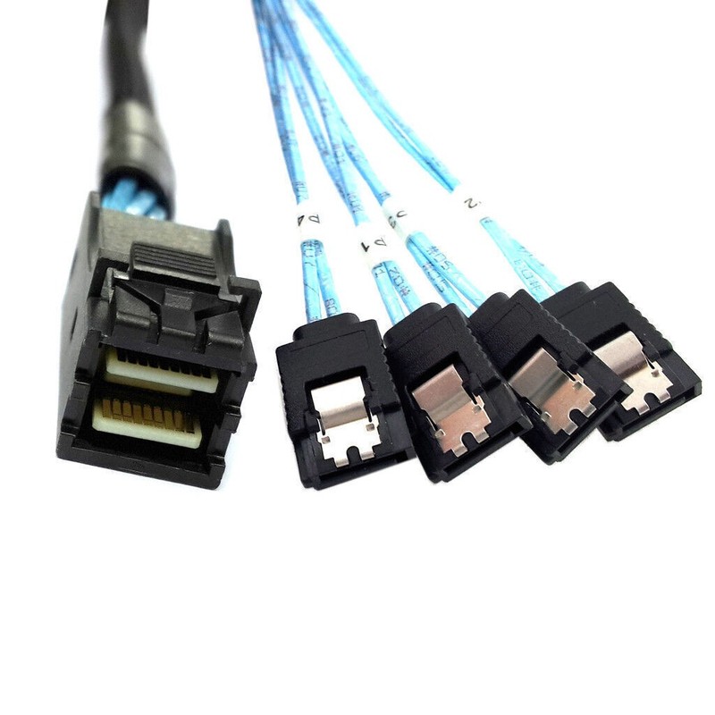 SFF-8643 Mini SAS HD Target to 4 SATA 7pin Host Hard Disk Data Server Raid Cable gallery