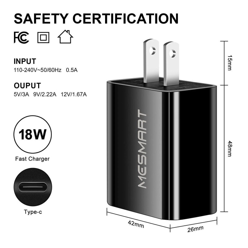 1-3pcs For Android Smartphone PD 20W Fast Type-C USB Wall Charger Power Adapter gallery
