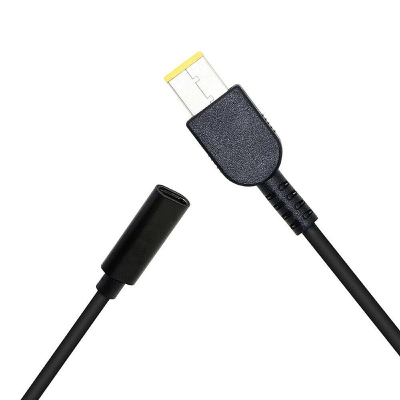 65W PD USB Type C Female to DC Square Power Charging Cable for Lenovo Thinkpad gallery