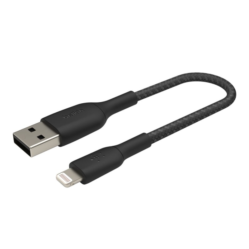 Belkin BoostCharge USB-A 0.15M Cable for Apple Devices - Black gallery