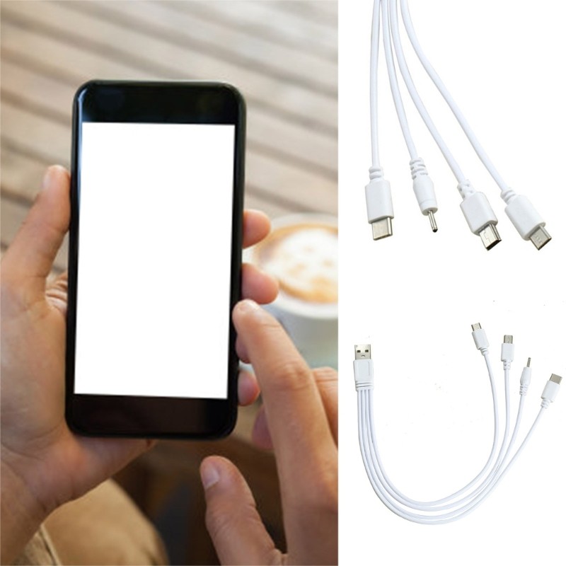 Versatile USB Charging Cable 4 in 1 Cable for Smartphones Tablets & Accessories gallery