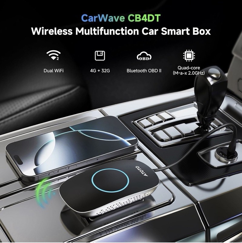 Wireless CarPlay Ai Box with OBD2 Scanner, Car Video Streaming Wireless Plug …