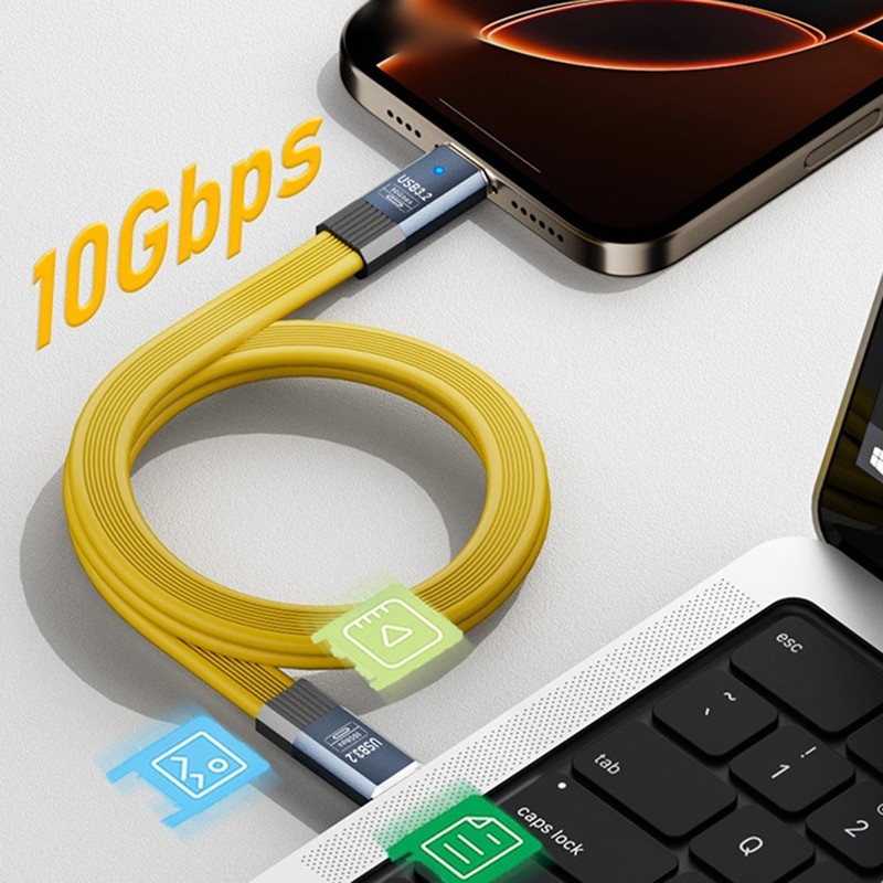 High Speed USB 3 2 Data Cable 10Gbps for Phones For Laptops USB C to USB A 20cm gallery