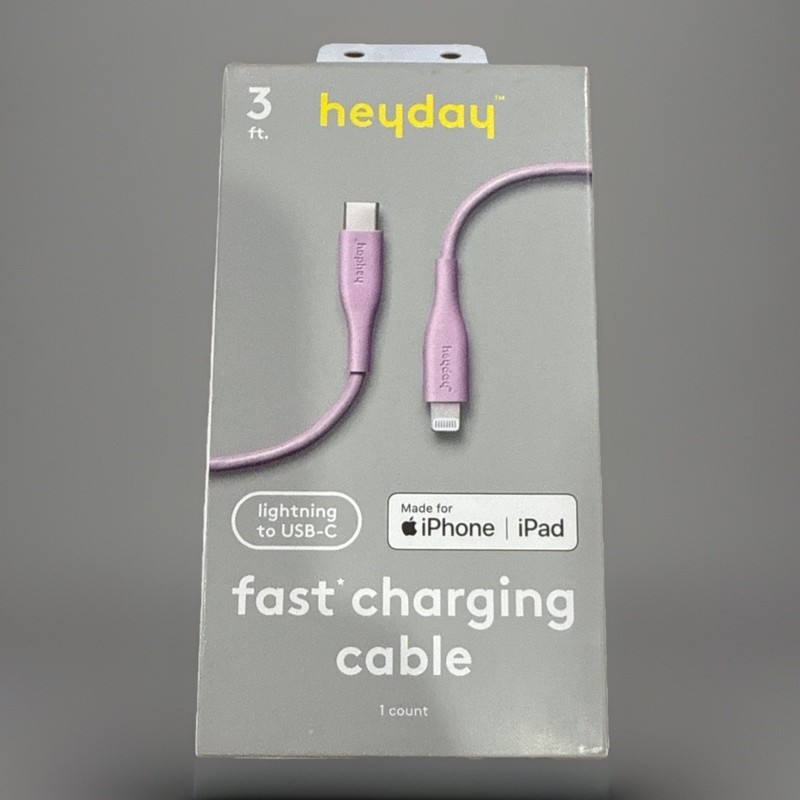 Heyday – Lightn To USB-C iPhone Fast Charging Cable 3ft For Apple iPhone iPad
