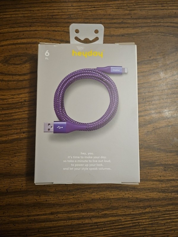NEW Heyday 6ft LTNG To USB-A Charging Cable For IPhone – IPad