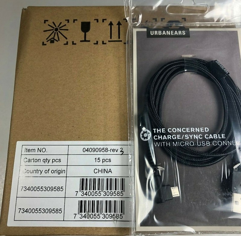 URBANEARS - The Concerned Charge/Sync Cable with Micro USB Connector 15 pk Case gallery