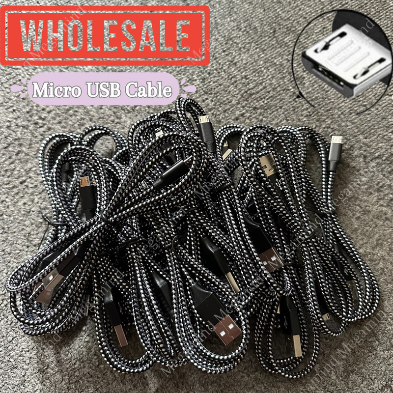 Bulk Lot 3/6/10FT Micro USB Fast Charger Cable For Samsung LG Charging Data Cord