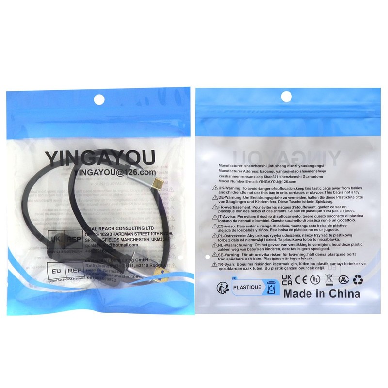 Black 1FT/0.3m 10Gbps USB C Cable with Switch 60W 3A USB 3.0 Data Cord gallery