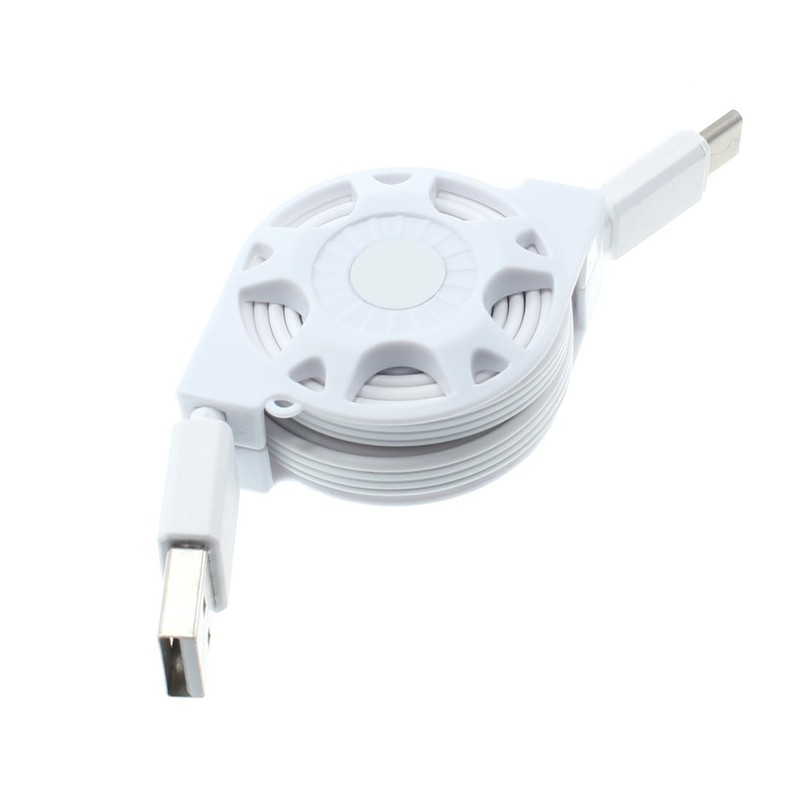 For Galaxy A13/A14/A15/A16/A17 – USB Cable Retractable Type-C Charger Power