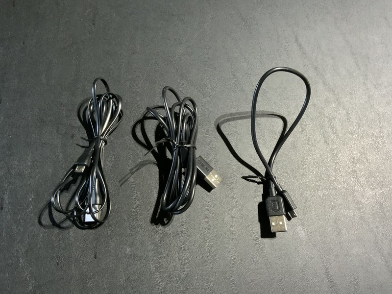 Lot Of 3 3Charge and Sync OEM Cable for Micro USB Devices - Black 1 ,4,5 Foot c