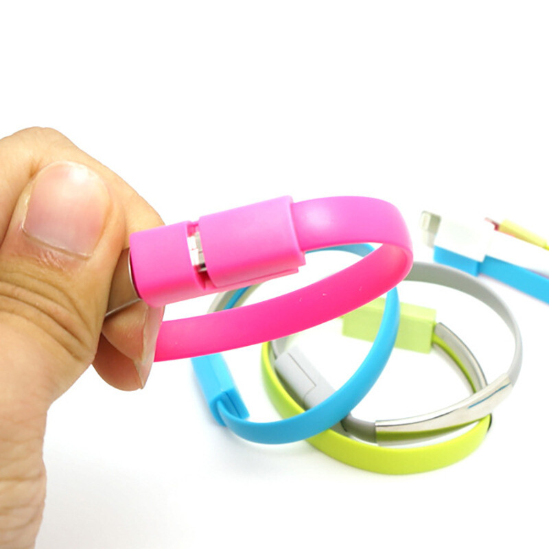 Bracelet Wrist Band USB Charging Charger Data Sync Cable Cord For iPhone/Android gallery