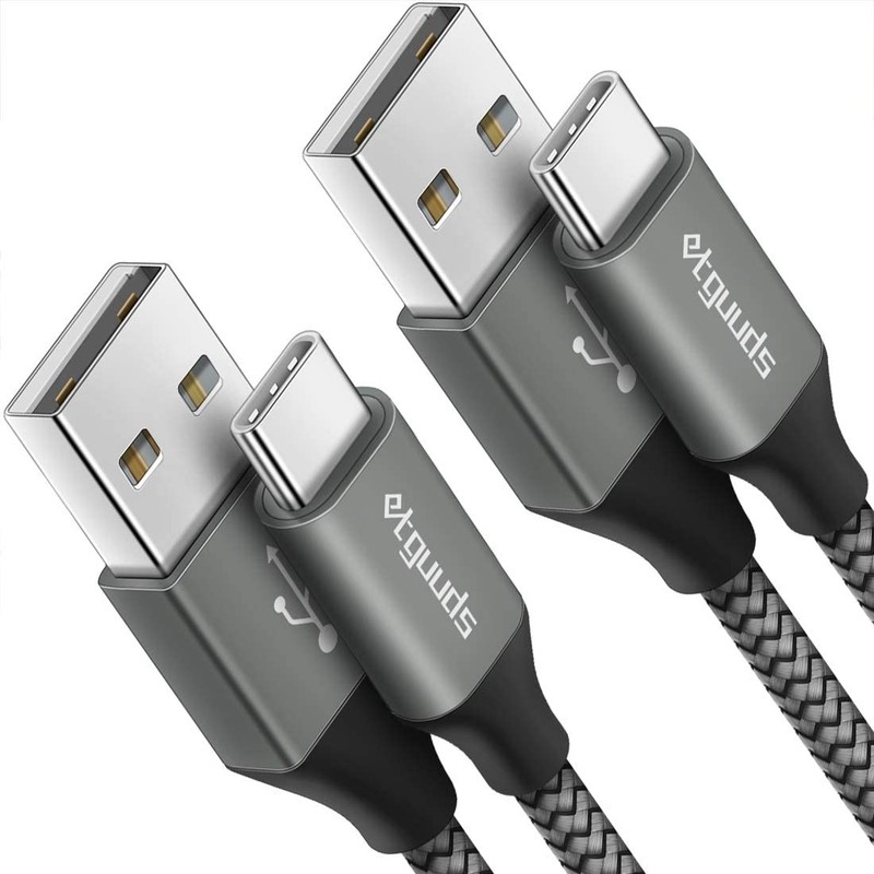 etguuds USB to USB C Cable 3ft 2 Pack USB A to Type C Charger Cord Fast Charging