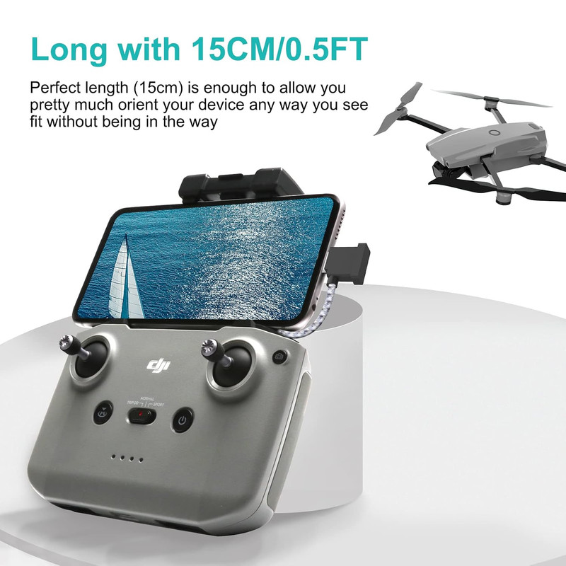Micro Usb-Type C 0.5FT/15CM Phone Charge+Data Remote Controller Cable,For DJI Ma gallery