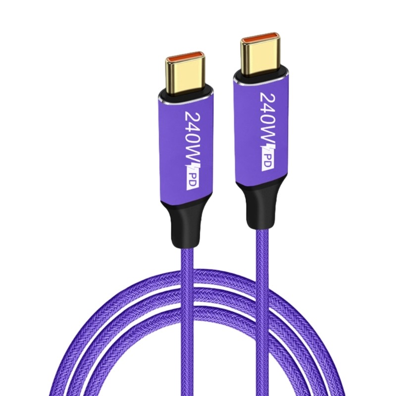 PD240W Type-C UsbC Fast Charging Cable 240W 48V 5A Quick Charge Nylon Braided gallery