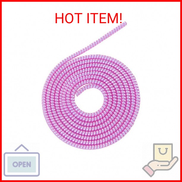 Cable Protector, 1.4M Spiral Data Cable Protective Sleeve, Flexible Cable Wire P