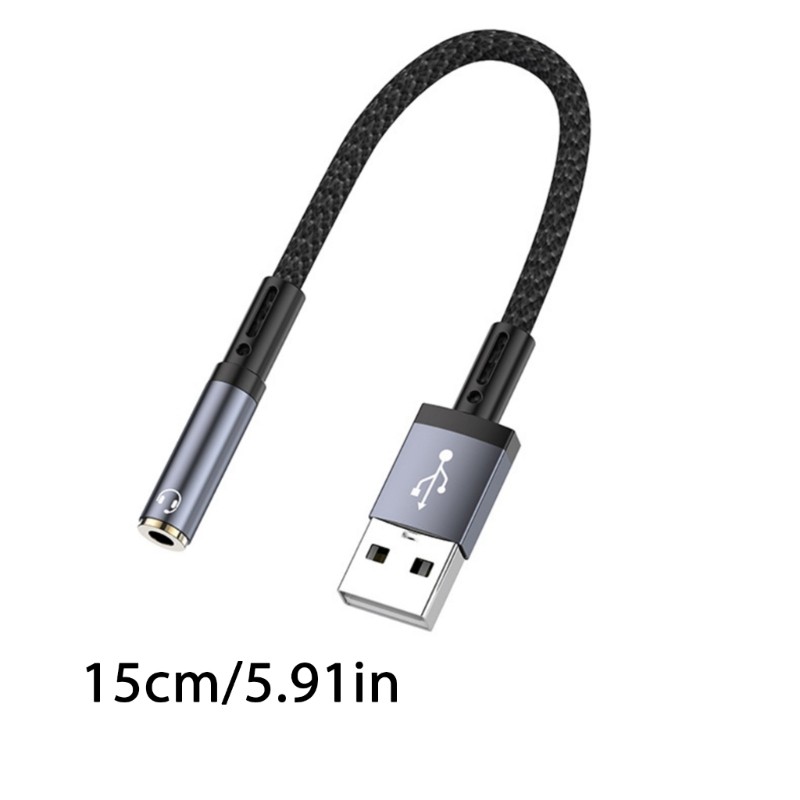 USB To 3.5mm Audios Adapter Stereo Sound Card For Laptop/Desktops Connection gallery