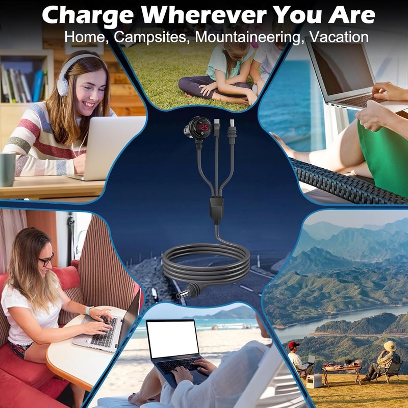 Starlink Mini 3 in 1 Cable 10FT, [Upgraded 100W Stable Power] USB C to DC, Ca... gallery