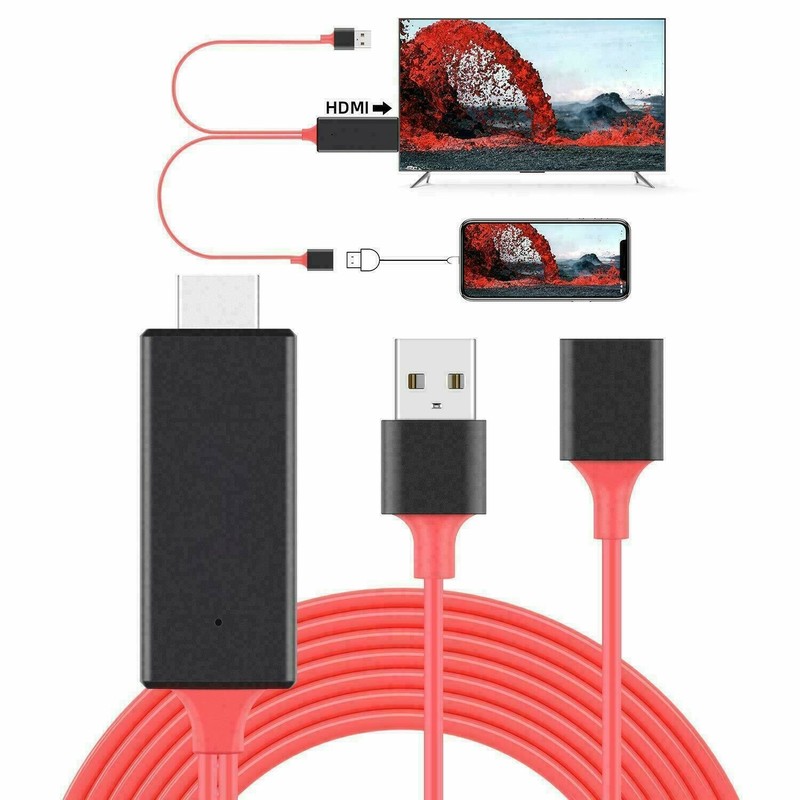 1080P Female USB to HDMI Cable HDTV Adapter for Android IOS Smartphone US gallery