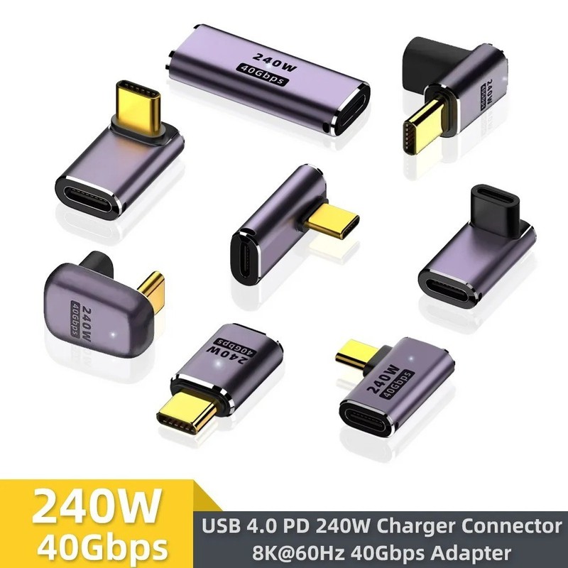 USB 4 Type C Female to Female Adapter Coupler 240W 40Gbps 8K for Thunderbolt Lot gallery