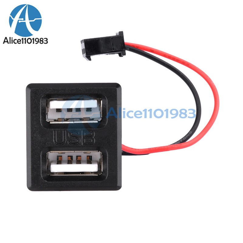 Dual USB Female Base Type-C Charging Socket Power Socket with Cable Connector gallery