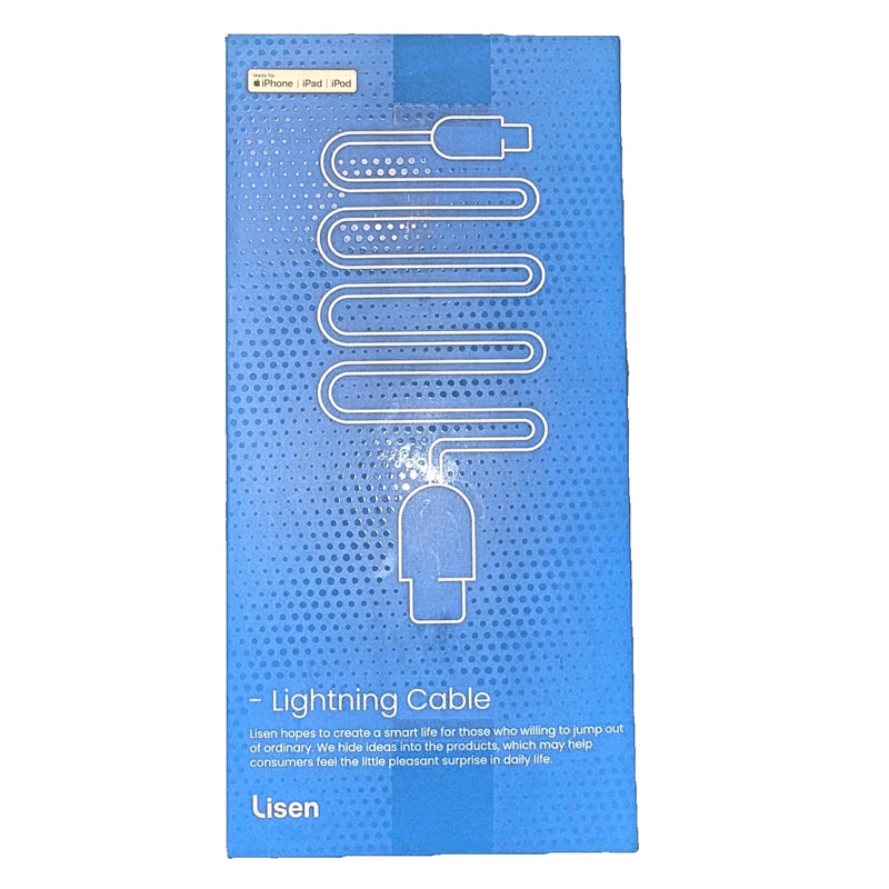 iPhone iPad iPod Lisen Cable 2pk Never Been Used