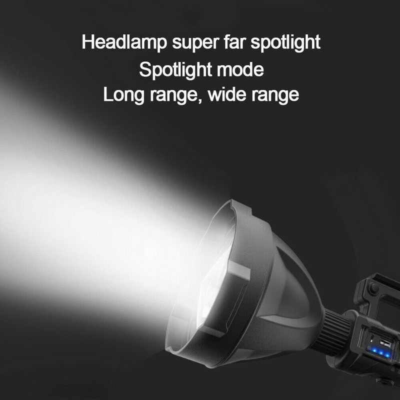Powerful 200000LM XHP50 LED Flashlight 4 Modes Work Light Spotlight Searchlight gallery