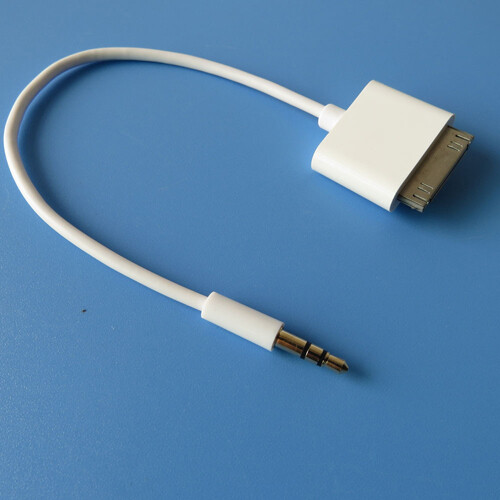 30pin Male to Audio 3.5mm Dock Adapter Cable Car AUX Jack For iPhone iPad iPod gallery