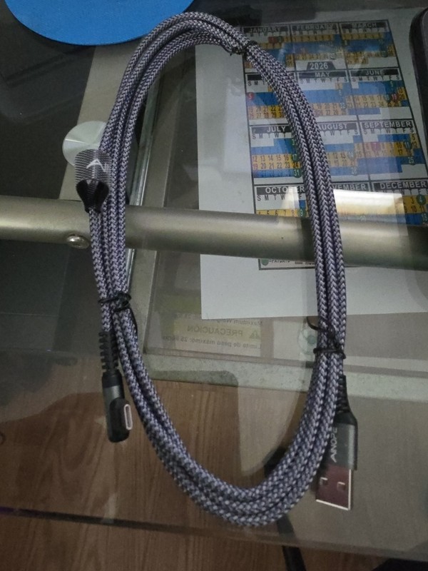 Ainope Right Angle Type C USB Cord 10 Feet