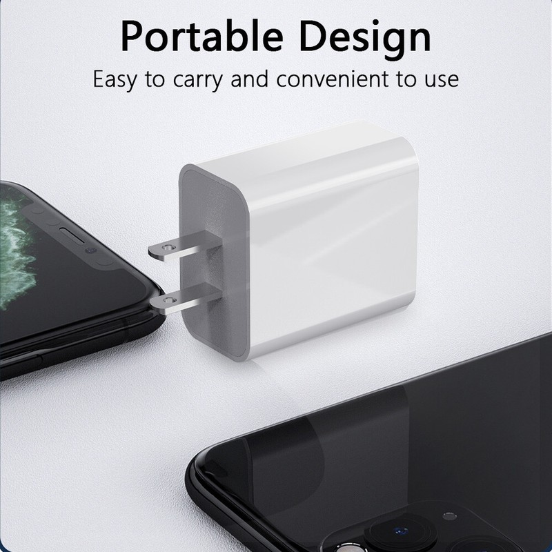 PD 20W Power Adapter USB Type-C Fast Charger Cable For iPhone 17 16 15 14 13 11 gallery