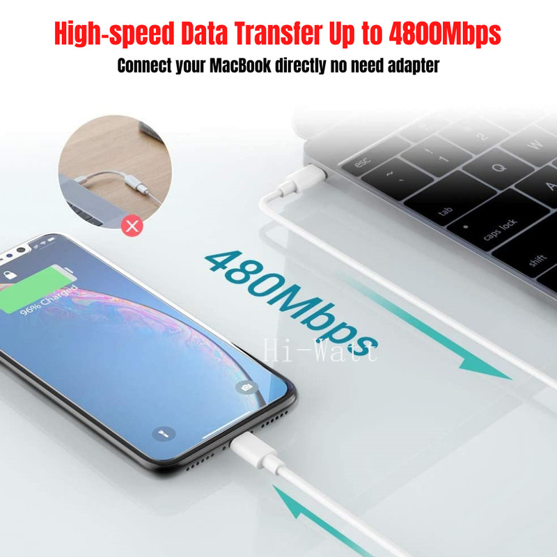 3-Pack 20W USB C Cable PD TYPE C Fast Charger Adapter For iPhone 14 13 11 12 Lot gallery