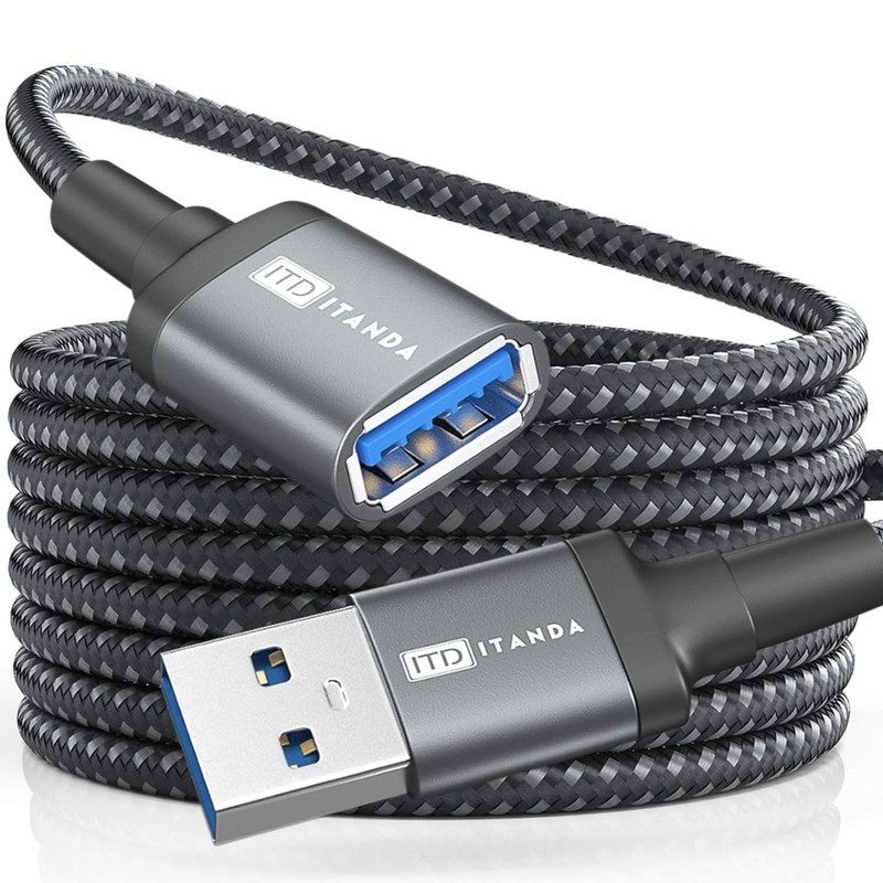 ITD ITANDA 1.5FT USB Extension Cable USB 3.0 Extension Cord Type A Male to Fe…