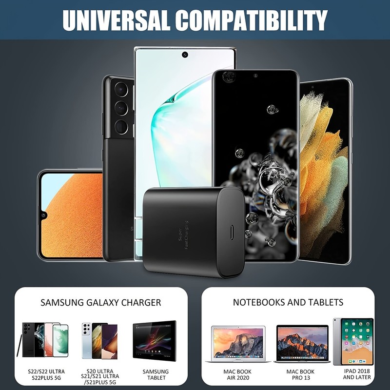 45W Type C USB-C Super Fast Wall PD Charger For Samsung Galaxy S20 S21 S22 S23U gallery