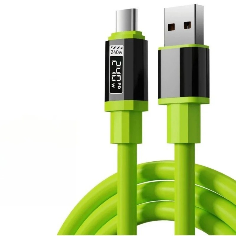 240W USB C to USB C Fast Charging Cable 2M for iPhone Samsung Xiaomi Huawei gallery