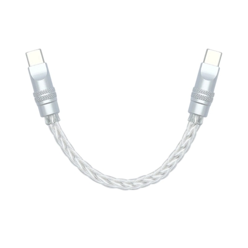 Type C to Type C Braided Cable Eight Cored Monocrystalline Copper LIne Fast
