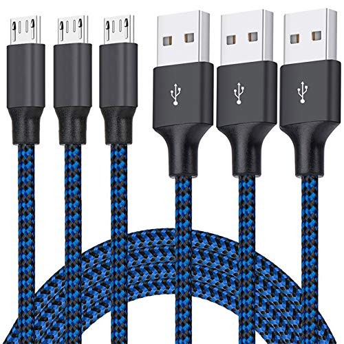 Micro USB Cable, 3Pack 6FT Android Charger Cord Long Braided Sync Fast 6 Feet gallery