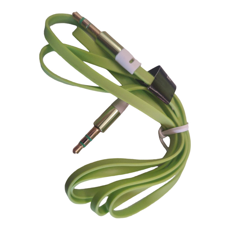 Audio Cable Jack Cable 3.5 mm Green Aux Audio Cable Sound Transmission Cable gallery